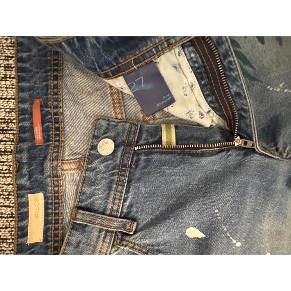 NWOT Pilcro By Anthropologie Boyfriend Painted Jeans Size 27 - Picture 8 of 8
